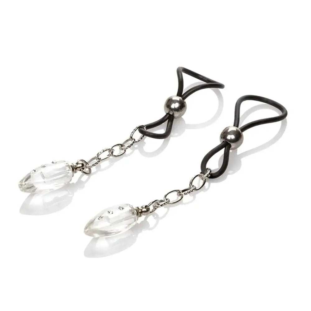 Nipple play nonpiercing jewellery crystal teardrop - peaches and screams