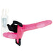 Nmc Ltd Pink Double Vibrating Strap On Dildo With Stretchy Harness - Peaches and Screams