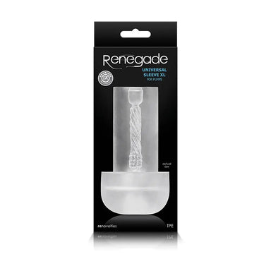 Ns Novelties Clear Extra Large Renegade Universal Penis Sleeve - Peaches and Screams