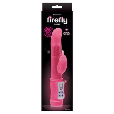 Ns Novelties Pink Firefly Glow-in-the-dark Rabbit Vibrrator - Peaches and Screams