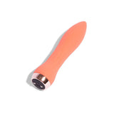 Nu sensuelle silicone orange rechargeable mini bullet vibrator - peaches and screams