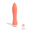 Nu sensuelle silicone orange rechargeable mini bullet vibrator - peaches and screams
