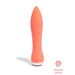 Nu Sensuelle Silicone Orange Rechargeable Mini Bullet Vibrator - Peaches and Screams