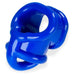 Oxballs Ballsling Blue Stretchy Cock Ring With Ball Splitter - Peaches and Screams