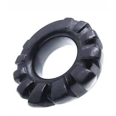 Oxballs Platinum Silicone Black Comfort Cock Ring For Him - Peaches and Screams