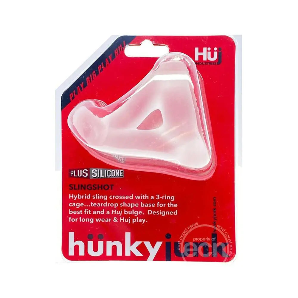 Oxballs Silicone Clear 3 Ring Teardrop Cock Ring For Him - Peaches and Screams