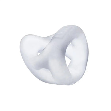 Oxballs Silicone Clear 3 Ring Teardrop Cock For Him - Peaches and Screams