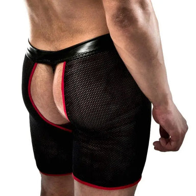 Passion Wet Look Black Pouch Front Boxers - XXL/XXXL - Peaches and Screams