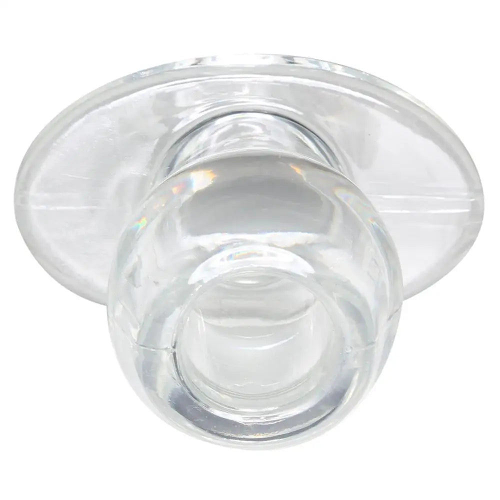 Perfect fit clear medium hollow butt plug - peaches and screams