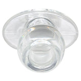 Perfect fit clear medium hollow butt plug - peaches and screams
