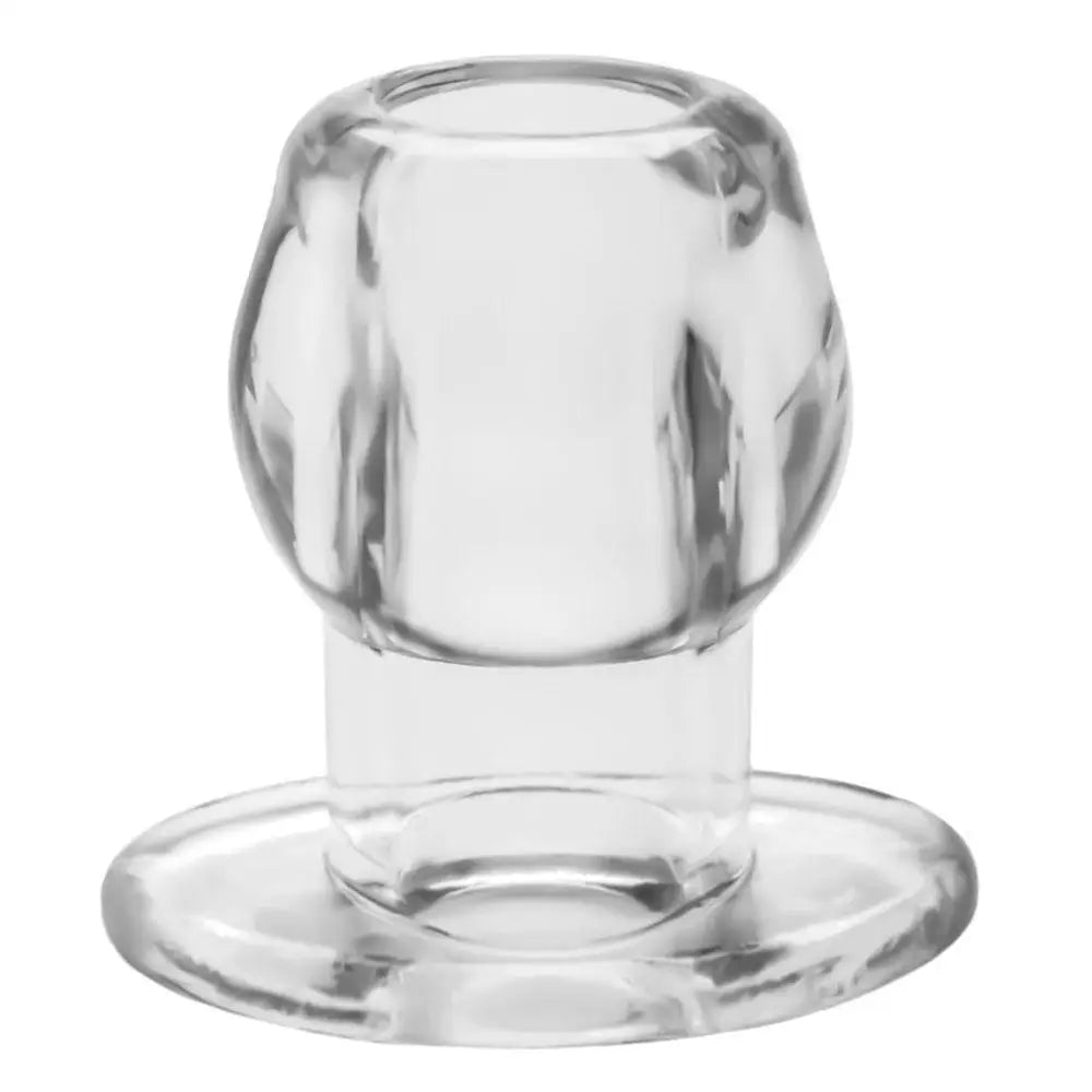 Perfect fit clear medium hollow butt plug - peaches and screams