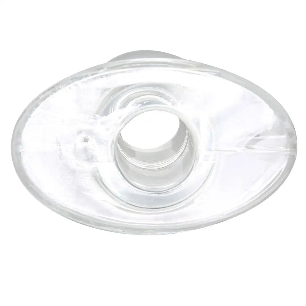Perfect fit clear medium hollow butt plug - peaches and screams