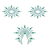Petits joujoux green gloria nipple and vagina pasties - peaches and screams
