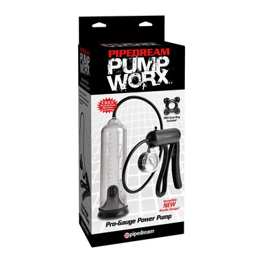 Pipedream Clear Power Penis Pump With Pressure Gauge - Peaches and Screams