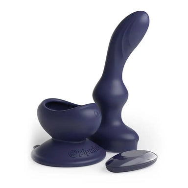 Pipedream Silicone Blue Rechargeable Prostate Massager With Remote - Peaches and Screams