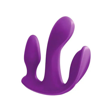 Pipedream Silicone Purple Rechargeable G-spot Vibrator With Remote And Clit Stim - Peaches and Screams