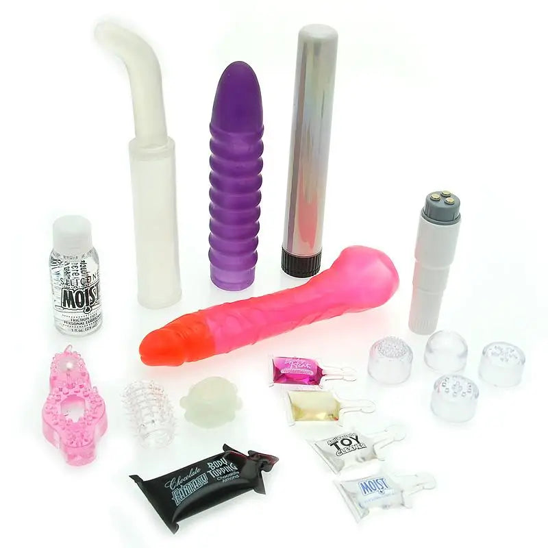 Pipedream Wet And Wild 15 Piece Assorted Waterproof Sex Toy Kit - Peaches and Screams