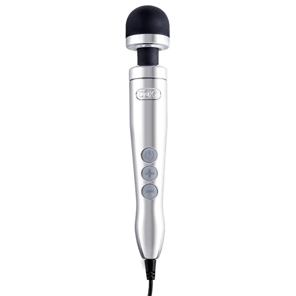 Powerful Silver Multi-speed Doxy Wand Massager - Peaches and Screams