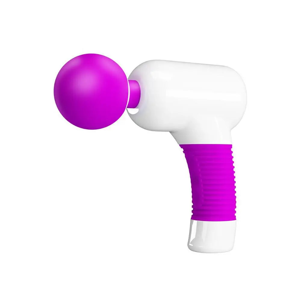 Pretty Love Silicone Purple Extra Powerful Rechargeable Wand Massager - Peaches and Screams