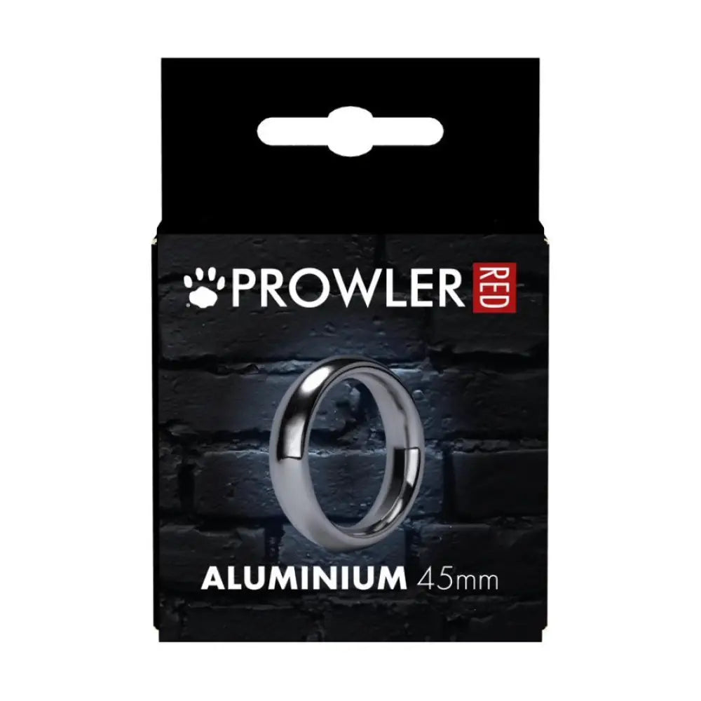 Prowler silver aluminium bondage cock ring 45mm - peaches and screams