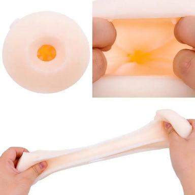 Rends Vorze A10 Cyclone Spiral Stretchy Male Fleshlight Sleeve - Peaches and Screams