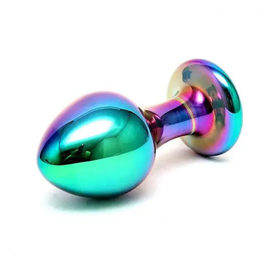 Rimba 3.75-inch Multi-coloured Glass Anal Plug - Peaches and Screams