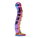 Rimba 6.75-inch Sensual Multi-coloured Curved Glass Dildo - Peaches and Screams