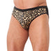 Rimba Animal Print Sexy Men’s Brief With Front Zipper - Peaches and Screams