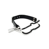 Rimba black bondage mouth clamp with adjustable strap - peaches and screams