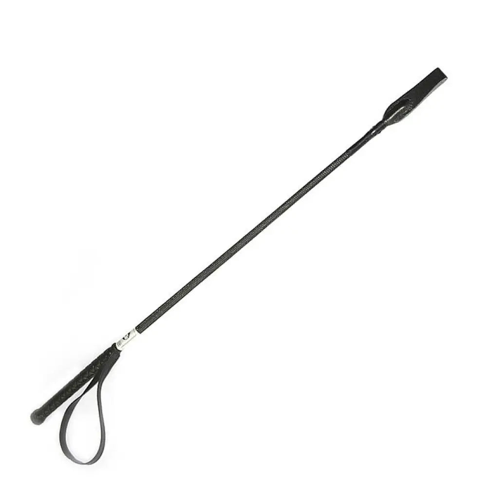 Rimba Black Leather Small Bondage Riding Whip - Peaches and Screams