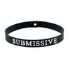 Rimba black silicone submissive adjustable collar - peaches and screams
