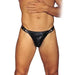 Rimba Mens Ultra Soft Leather G - string With Adjustable Straps - Peaches and Screams