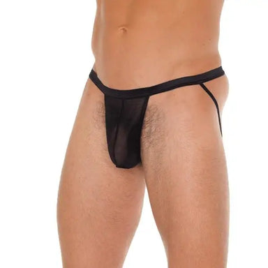 Rimba Sexy Black Pouch With Jockstraps For Men - Peaches and Screams