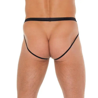 Rimba Sexy Black Pouch With Jockstraps For Men - Peaches and Screams