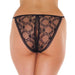 Rimba Sexy Lace Black Crotchless G-string - Peaches and Screams