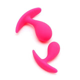 Rimba silicone pink 2 piece anal butt plug set - peaches and screams