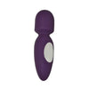 Rimba silicone purple rechargeable mini wand vibrator - peaches and screams