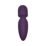 Rimba silicone purple rechargeable mini wand vibrator - peaches and screams