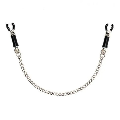 Rimba Silver Nipple Clamps With 12 Inch Chain - Peaches and Screams