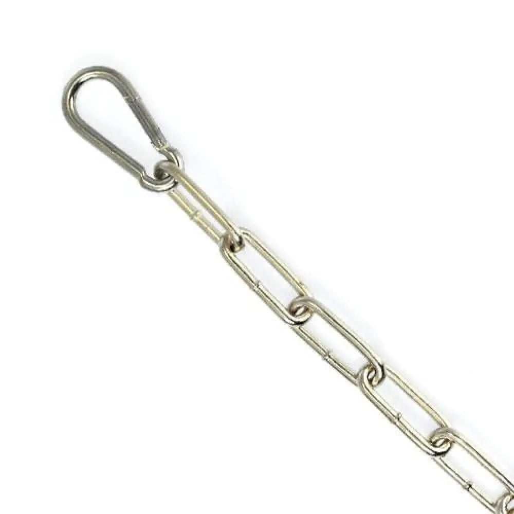 Rimba stainless steel silver 200cm bondage chain with hooks - peaches and screams