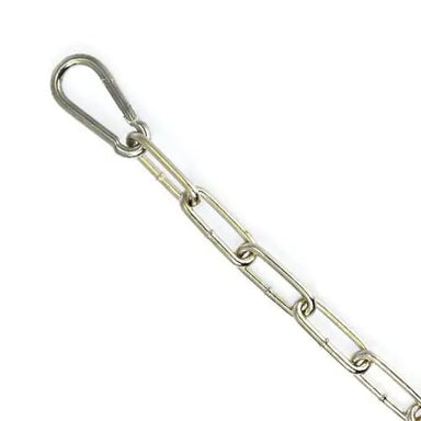 Rimba Stainless - steel Silver 200cm Bondage Chain With Hooks - Peaches and Screams