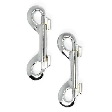 Rimba Stainless - steel Silver Double Snap Hooks For Bdsm Couples - Peaches and Screams