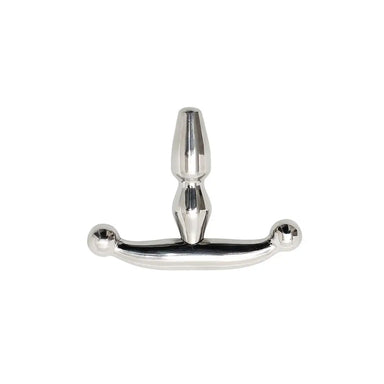 Rimba Stainless Steel Silver Ribbed Small Urethral Plug - Peaches and Screams