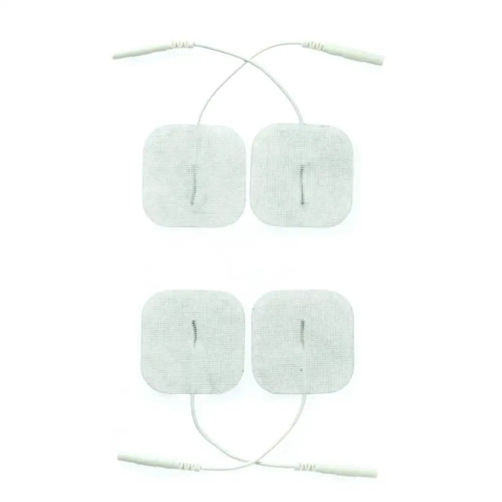 Rimba White Electro Stimulation Set of Four Pads for Couples - Peaches and Screams