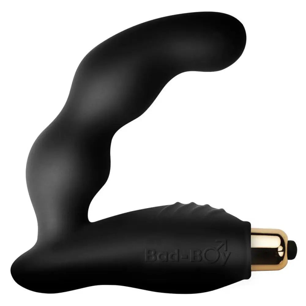 Rocks off Black Vibrating Prostate Massager with 7 Settings - Peaches and Screams