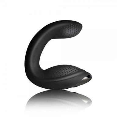 Rocks Off Silicone Black Prostate Massager With Remote Control - Peaches and Screams