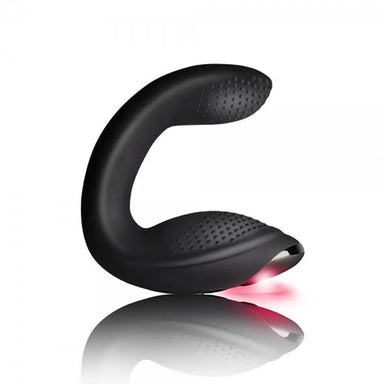 Rocks Off Silicone Black Prostate Massager With Remote Control - Peaches and Screams