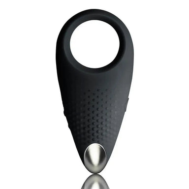 Rocks Off Silicone Black Rechargeable Vibrating Cock Ring With 10 - functions - Peaches and Screams