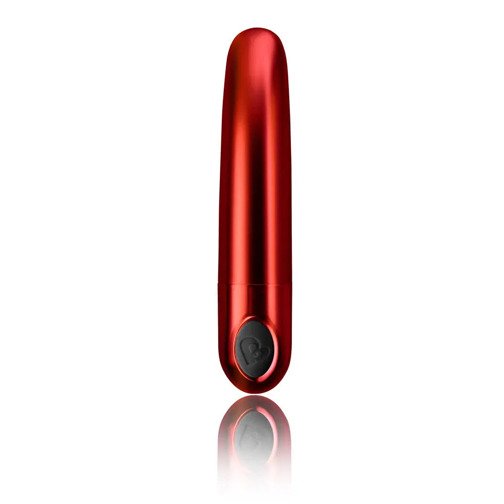 Rocks off silicone red multi function mini bullet vibrator - peaches and screams