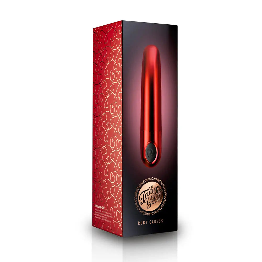 Rocks off silicone red multi function mini bullet vibrator - peaches and screams